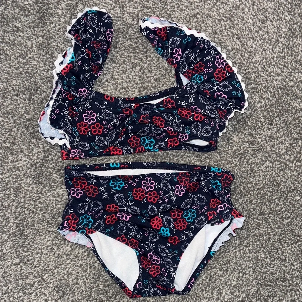 Janie and Jack Blue and Red Bikini Swimwear Size 12-18 months